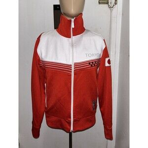 Vintage Blue Marlin Womens Five Star Tokyo Japan Orange White Sweater Y2K Rare S